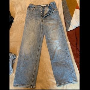 Levi rib cage straight jeans